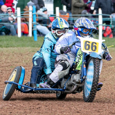First race on the 500cc outfit